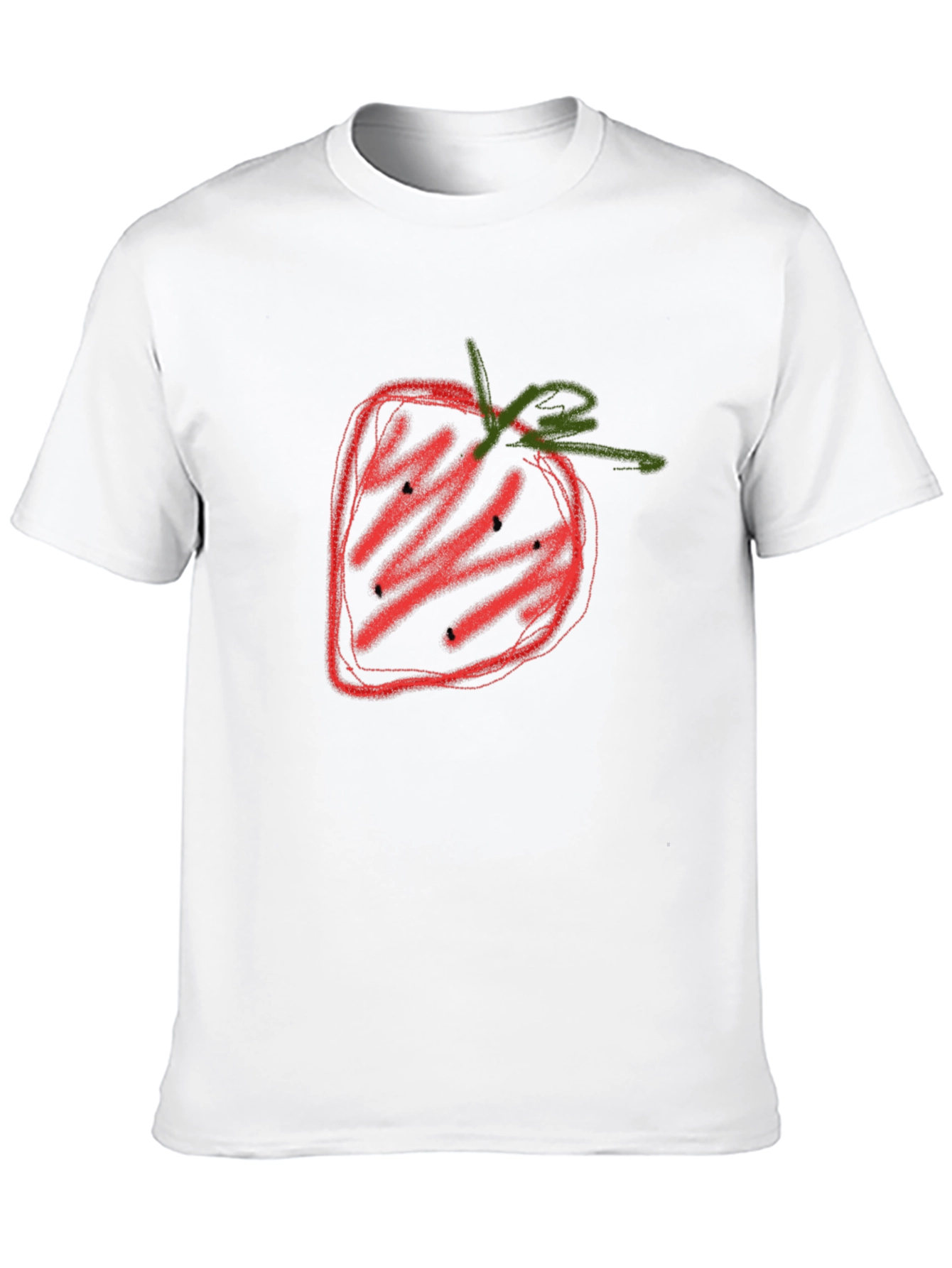 Strawberry Graphic Tee - Casual Cotton Shirt