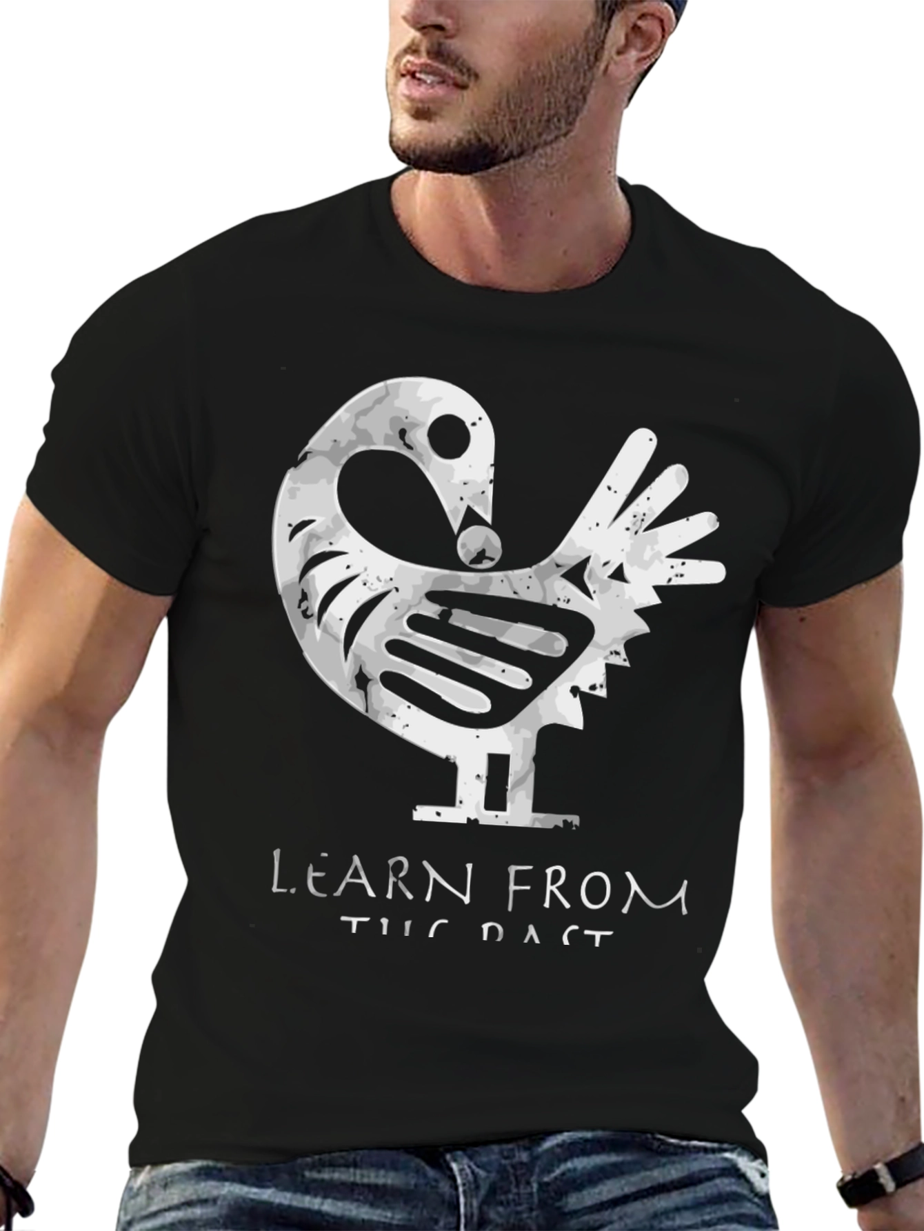 Adinkra Inspired T-Shirt - Learn From The Past