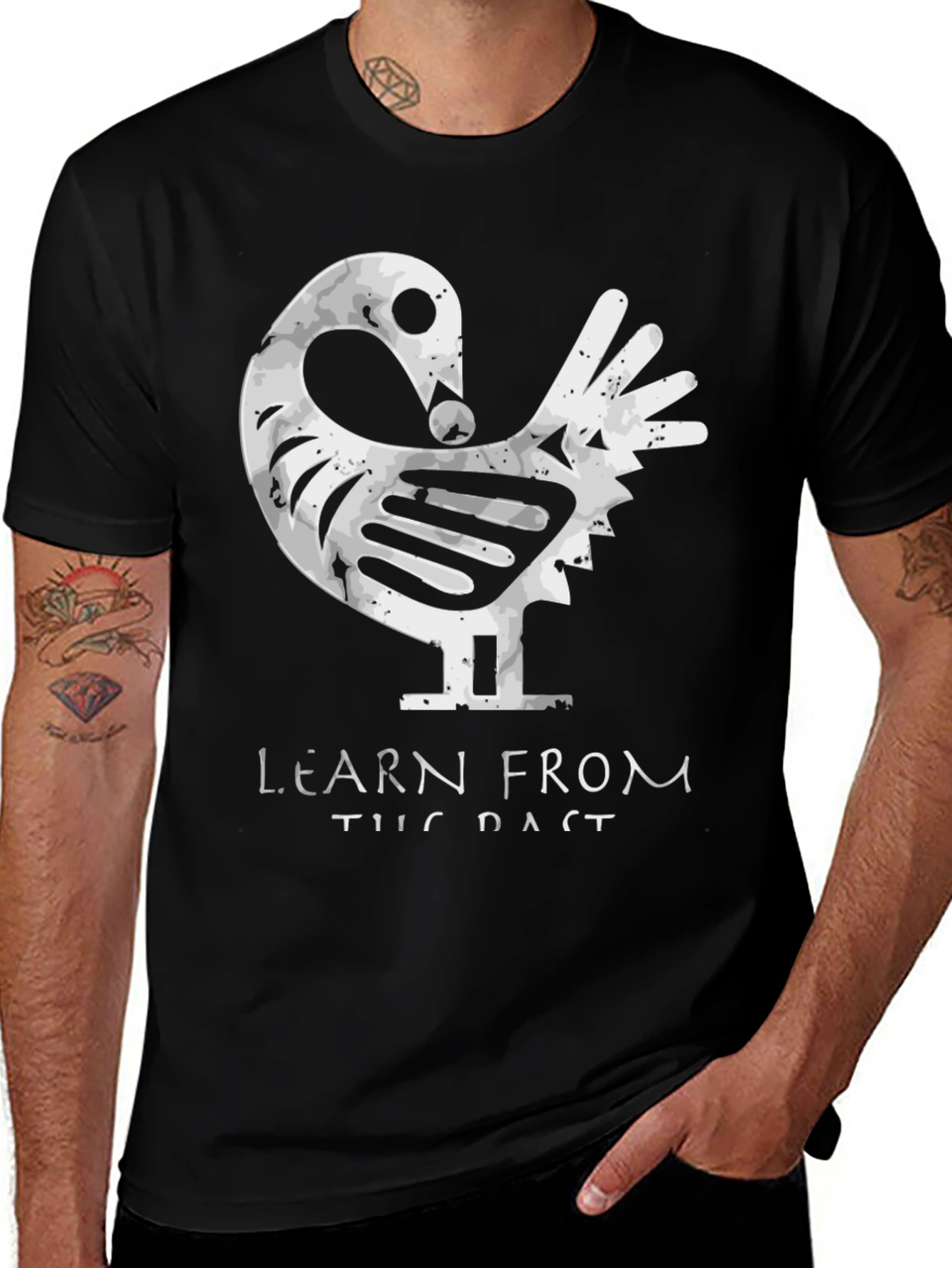 Adinkra Inspired T-Shirt - Learn From The Past