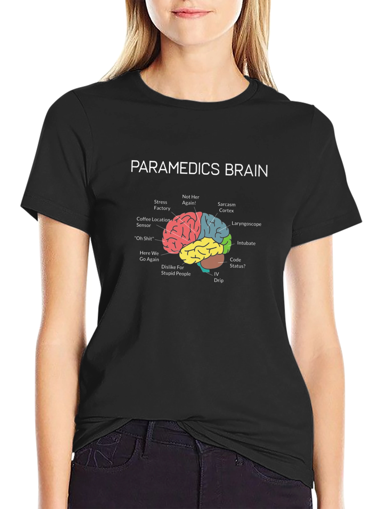 Paramedic Brain T-Shirt - Funny EMT Gift