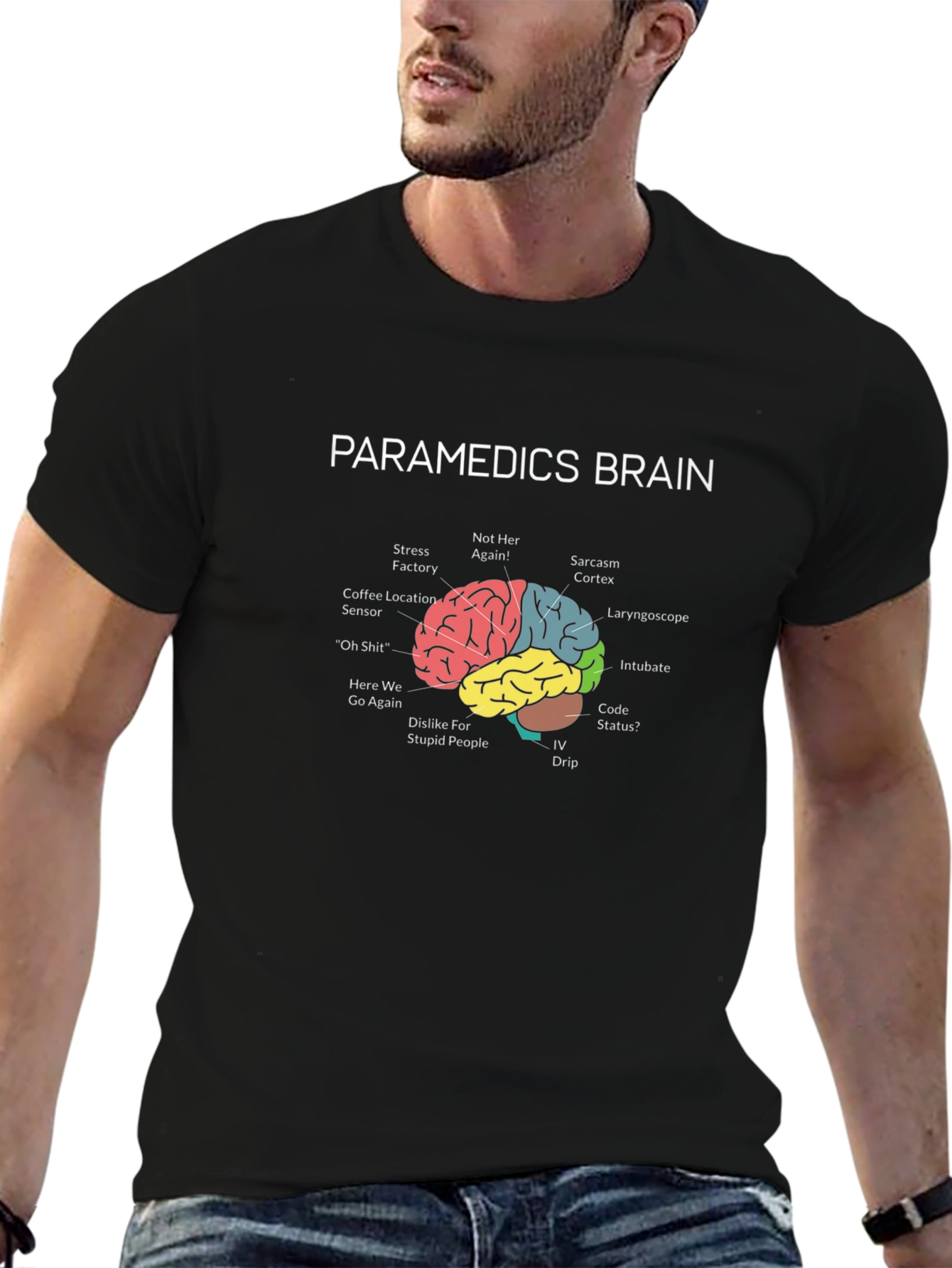 Paramedic Brain T-Shirt - Funny EMT Gift