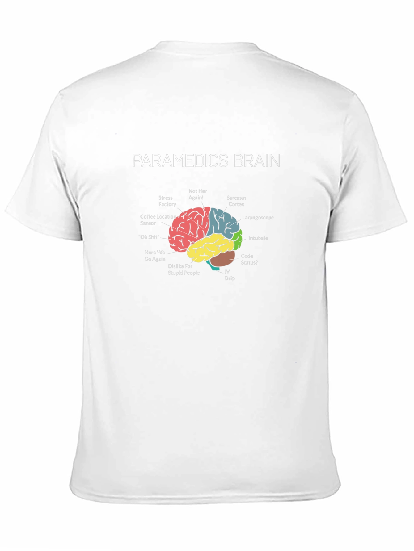 Paramedic Brain T-Shirt - Funny EMT Gift