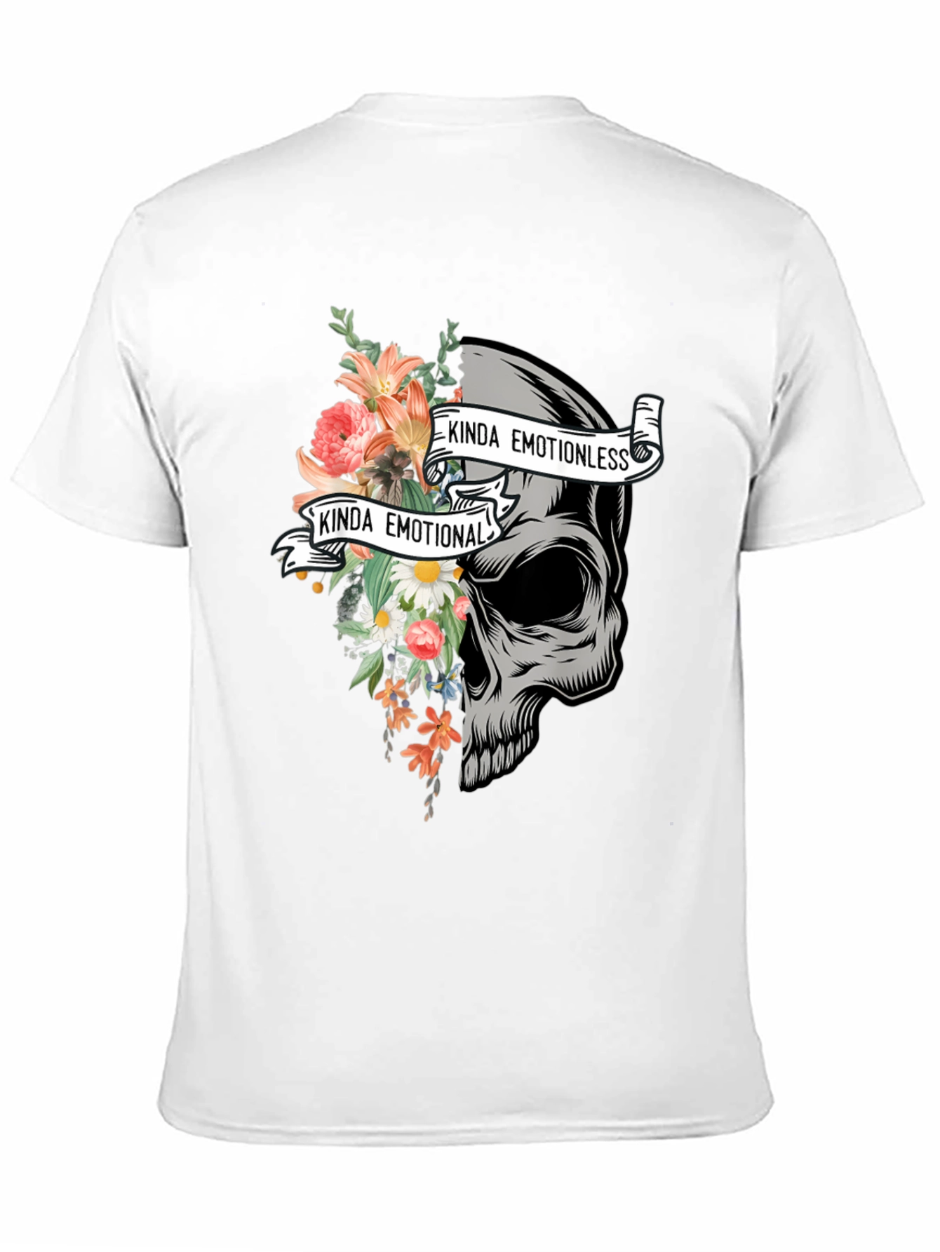 Emotional Skull Graphic Tee