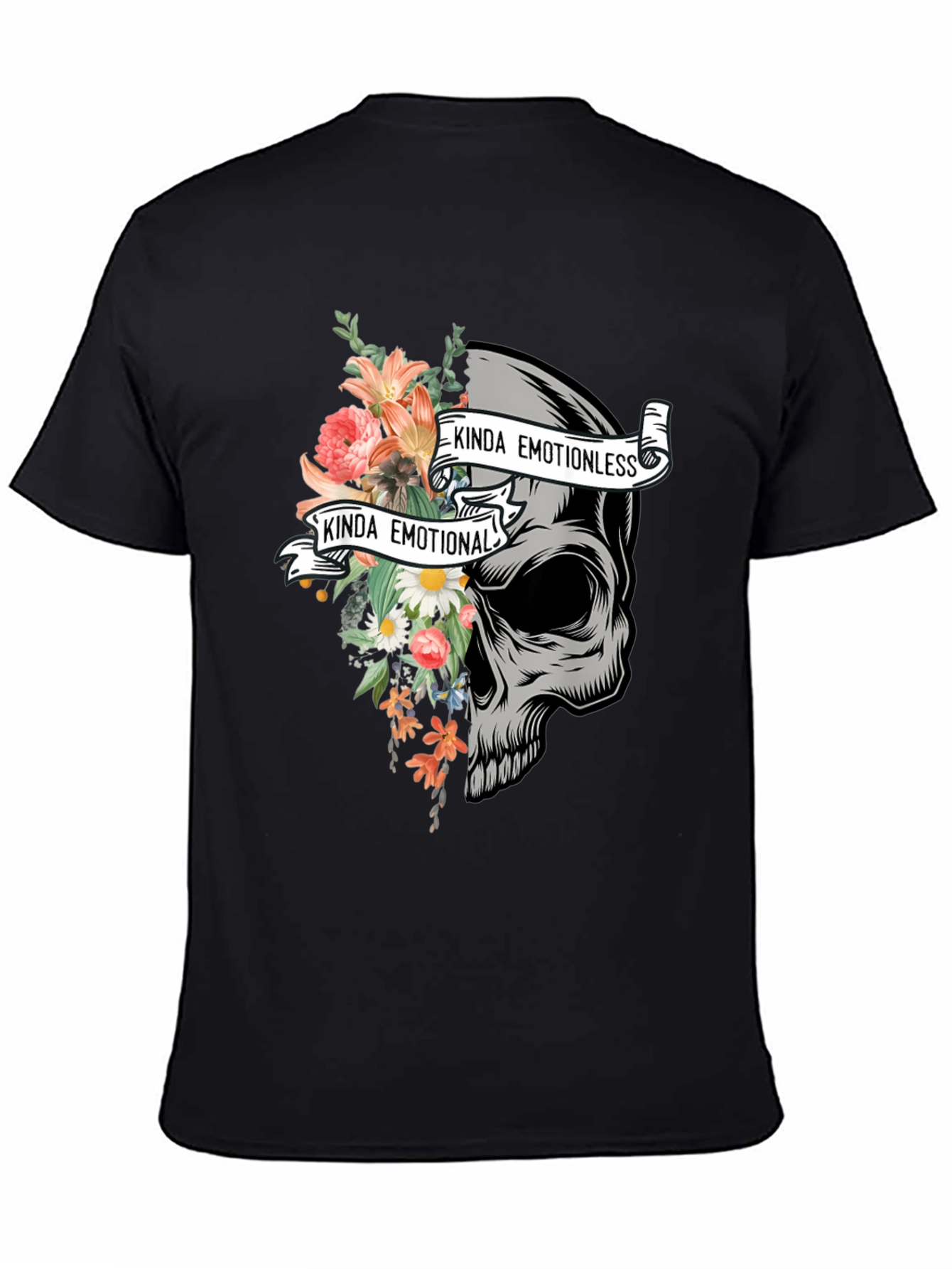 Emotional Skull Graphic Tee