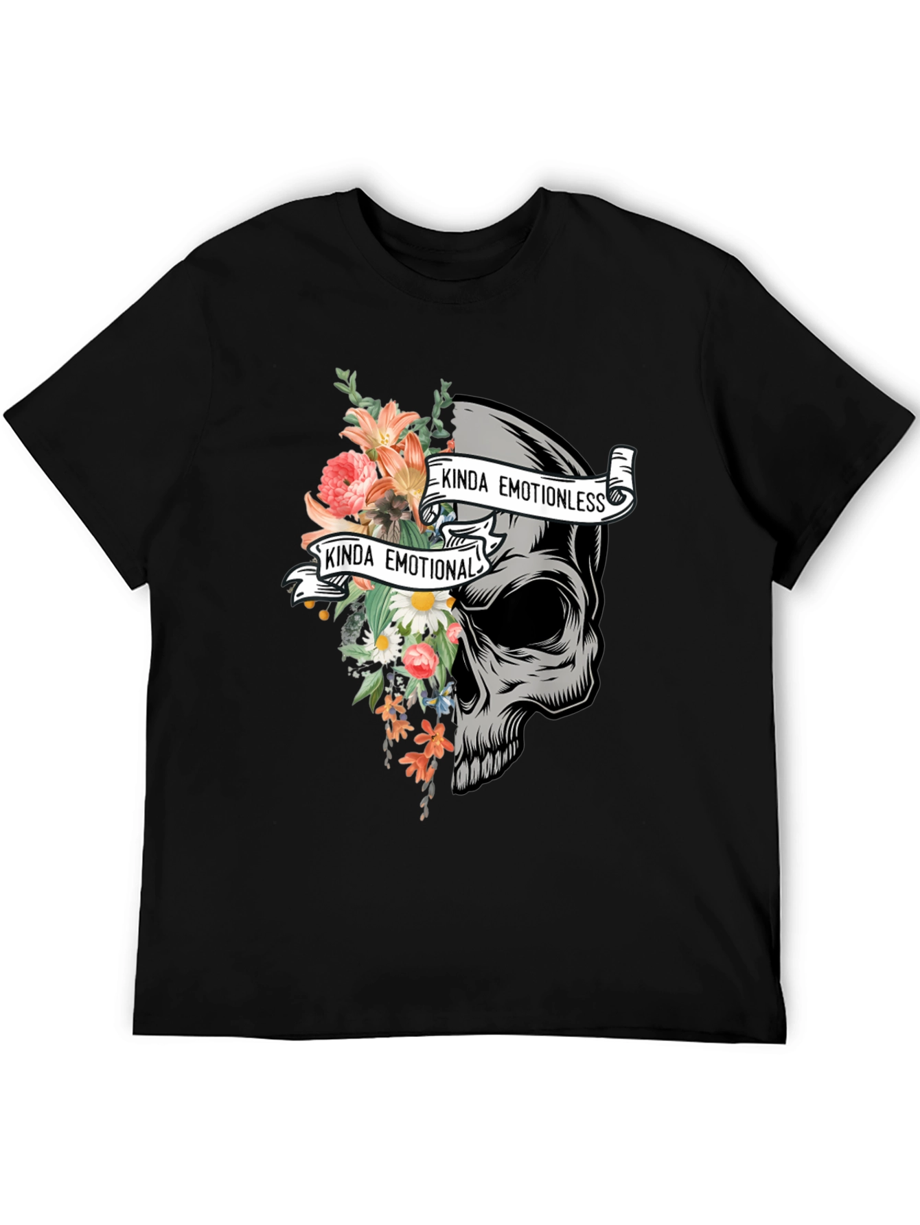 Emotional Skull Graphic Tee