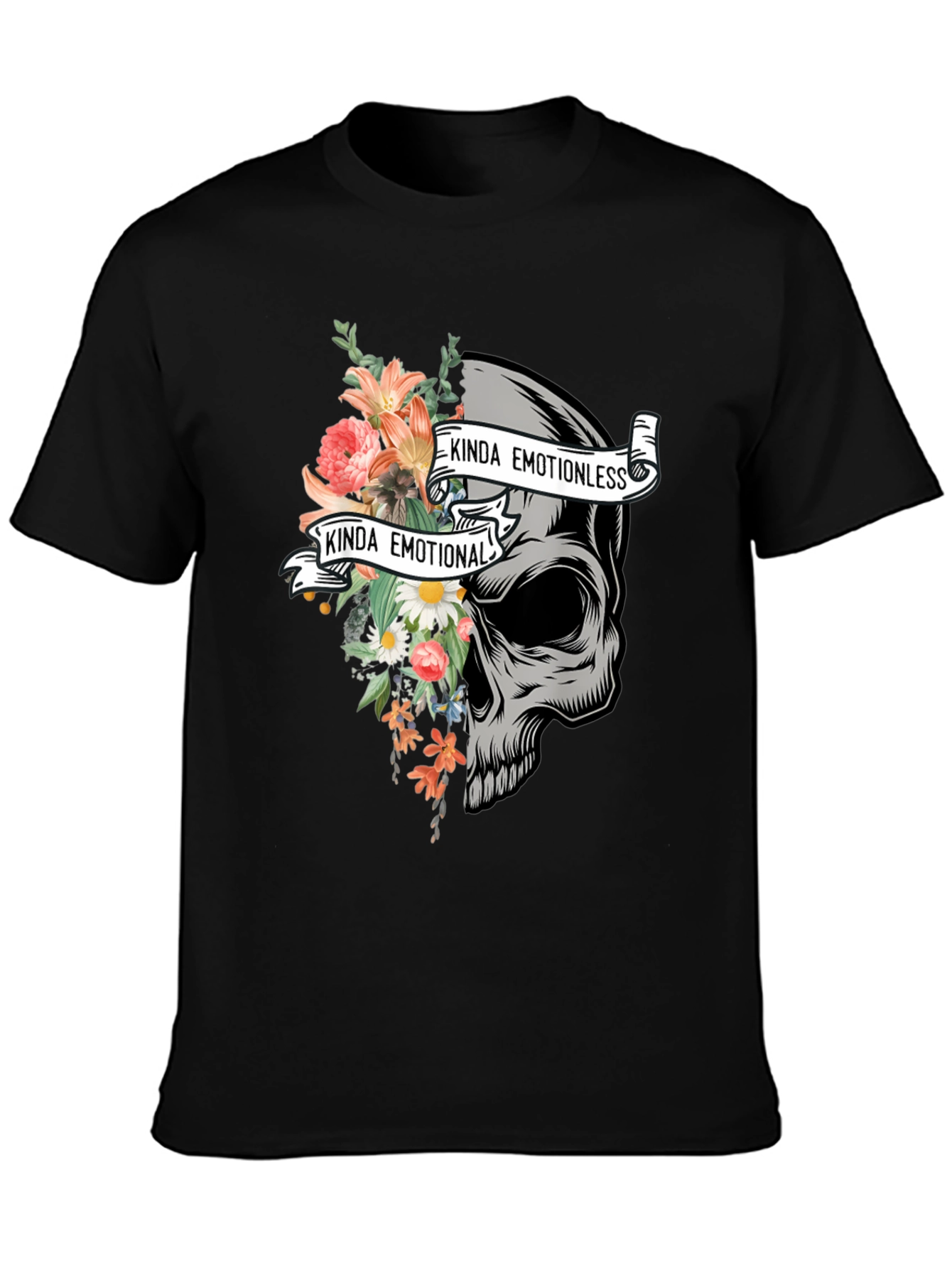 Emotional Skull Graphic Tee