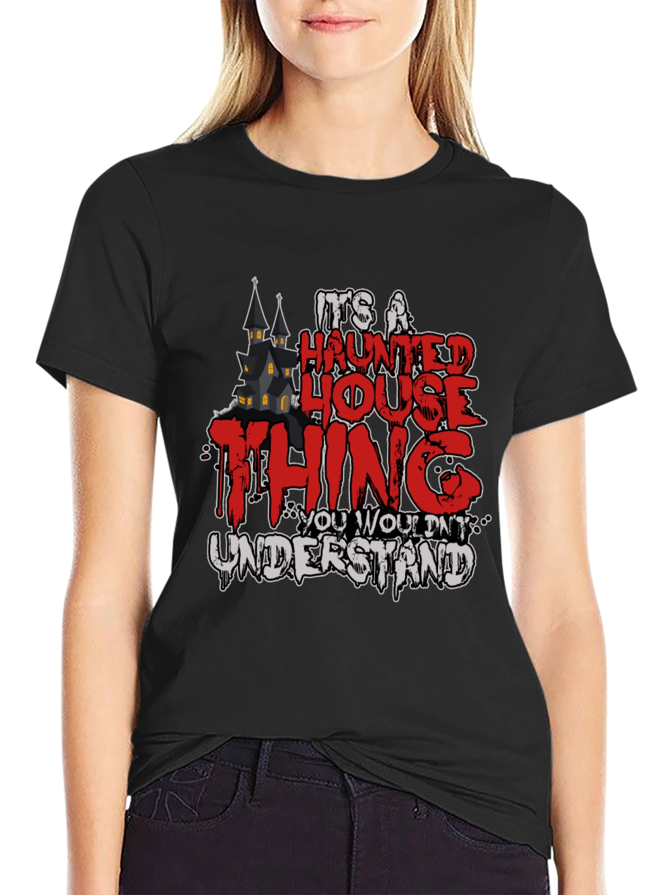 Haunted House Thing Graphic Tee