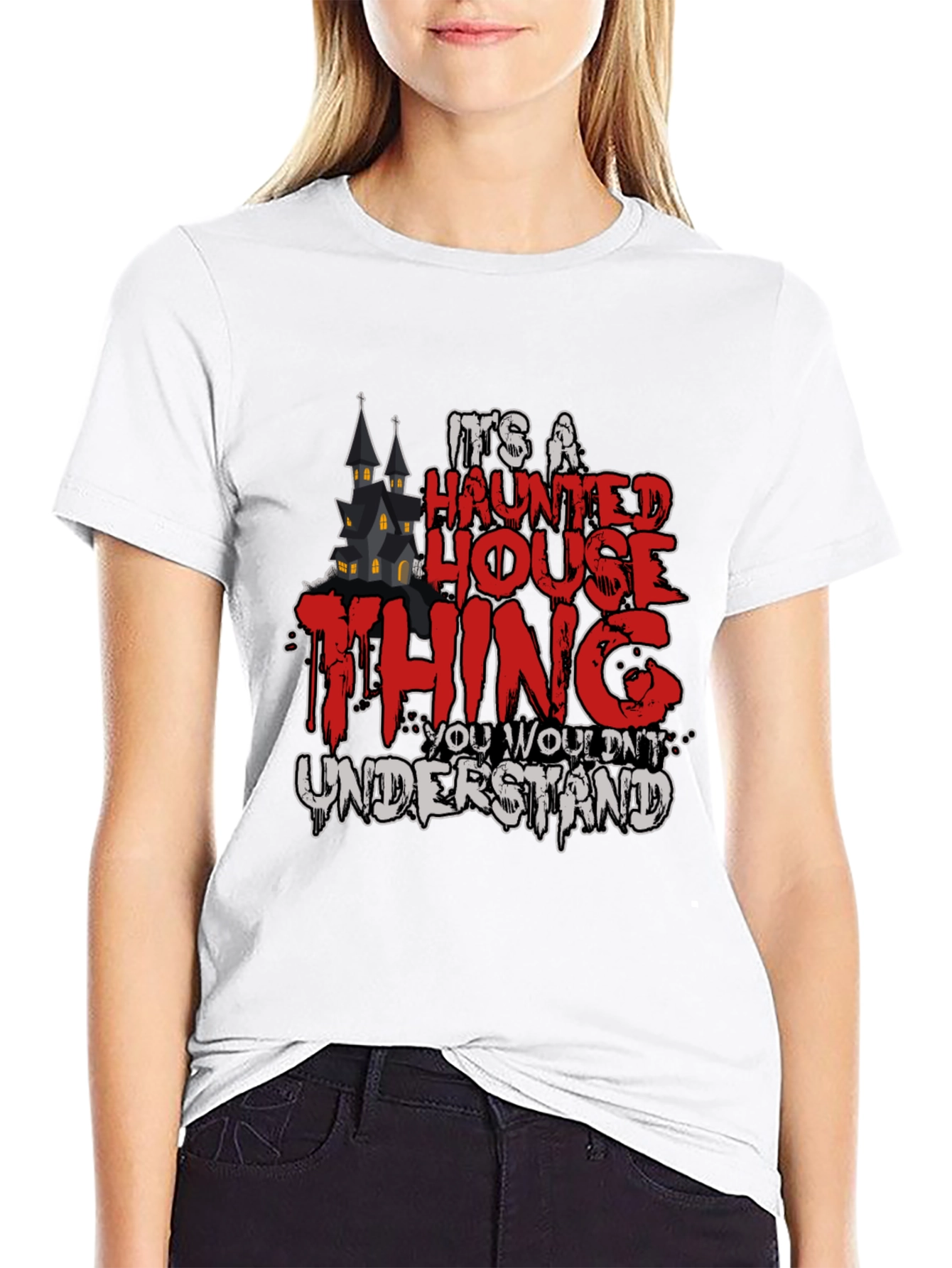 Haunted House Thing Graphic Tee