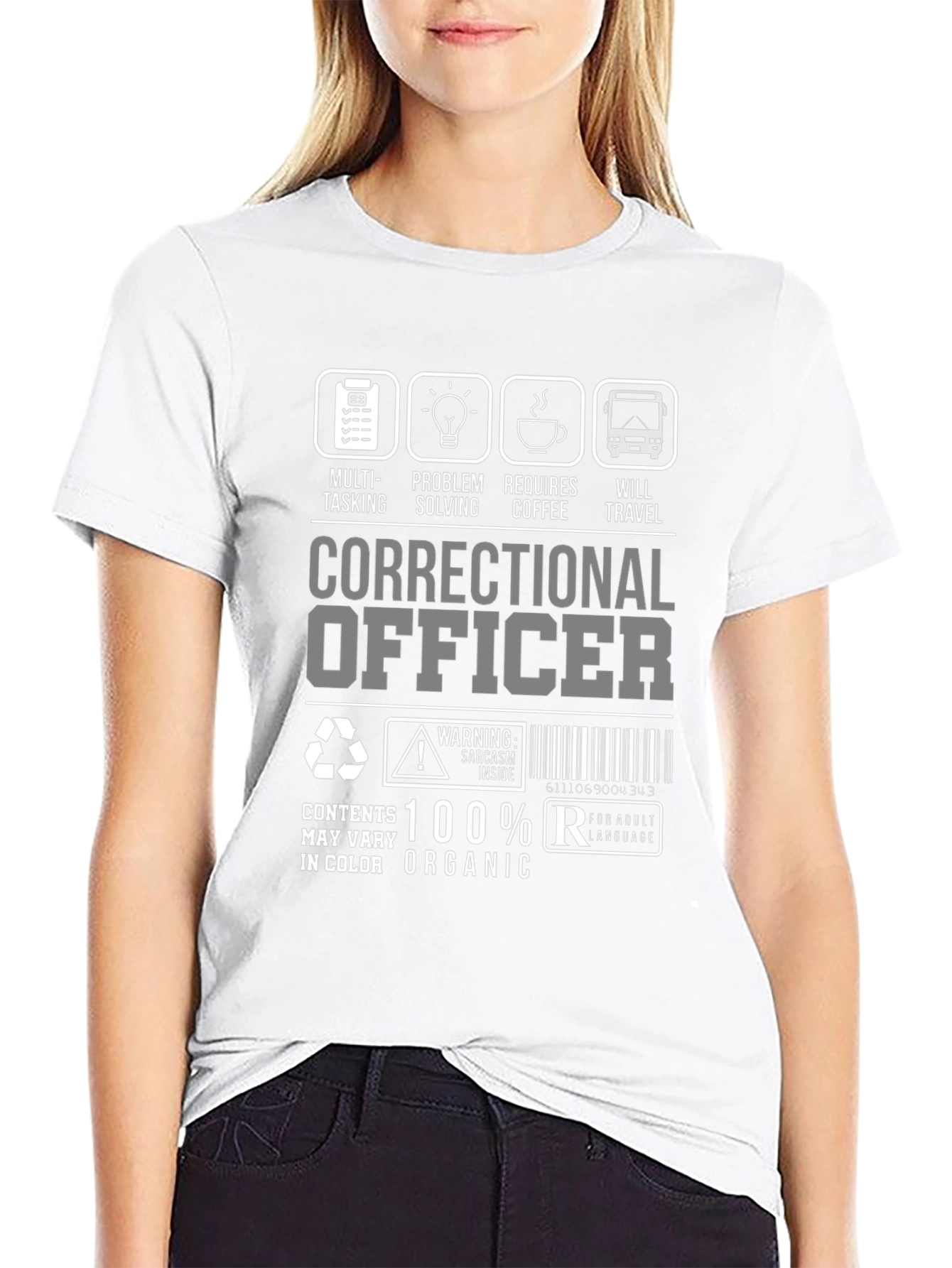 Correctional Officer T-Shirt: Multi-Tasking Coffee Travel