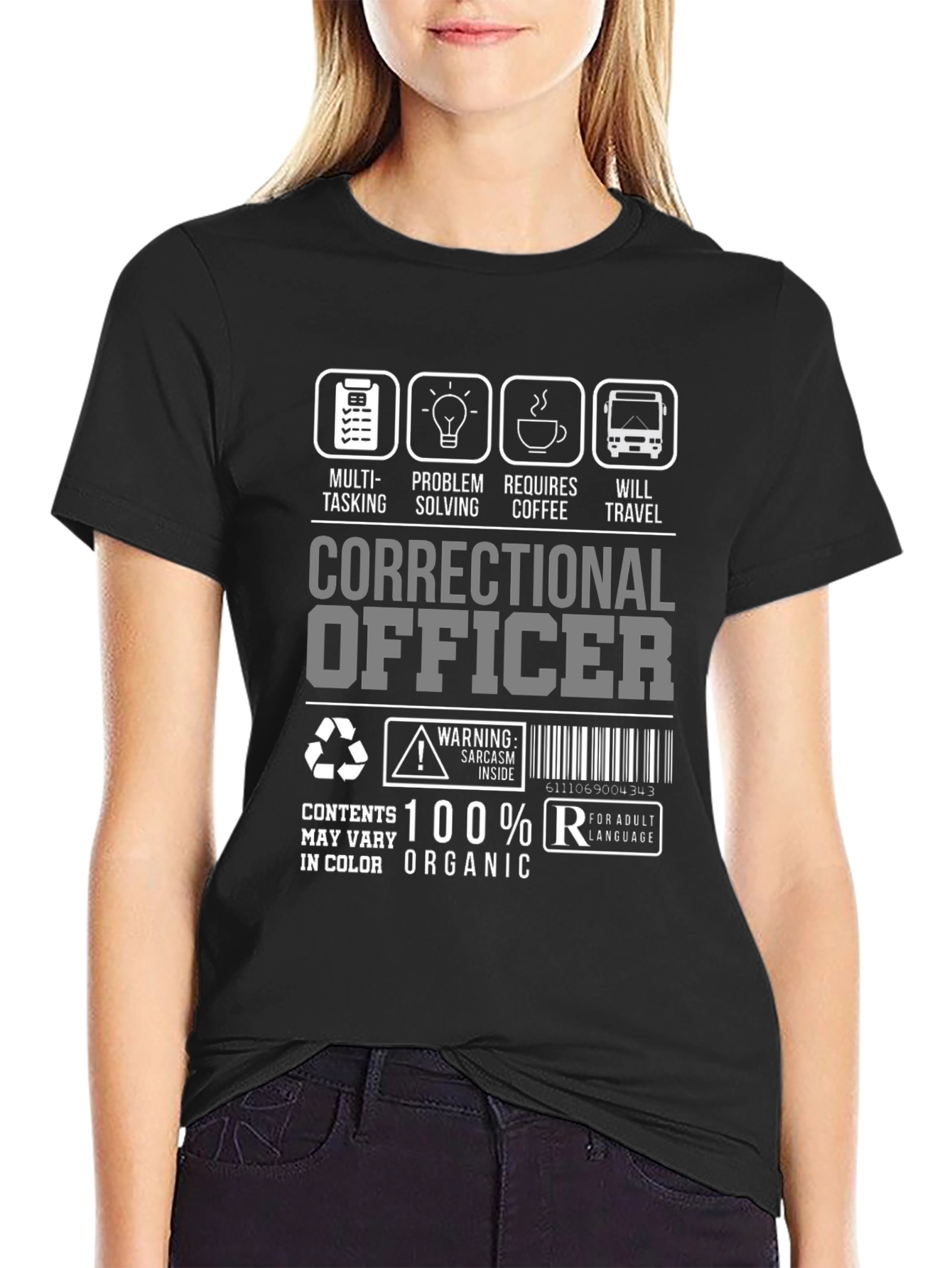 Correctional Officer T-Shirt: Multi-Tasking Coffee Travel
