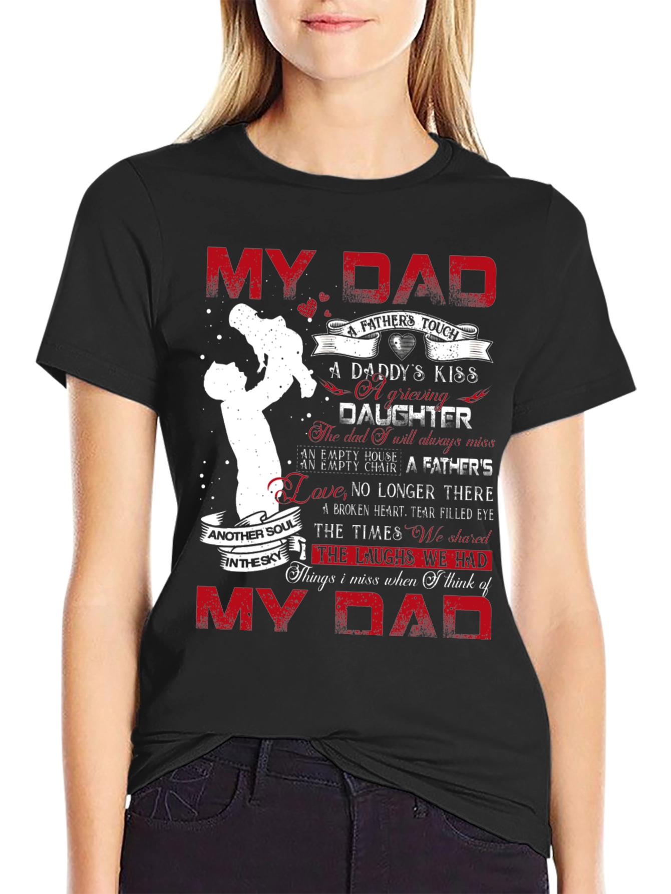 My Dad Daughter Memorial Graphic T-Shirt