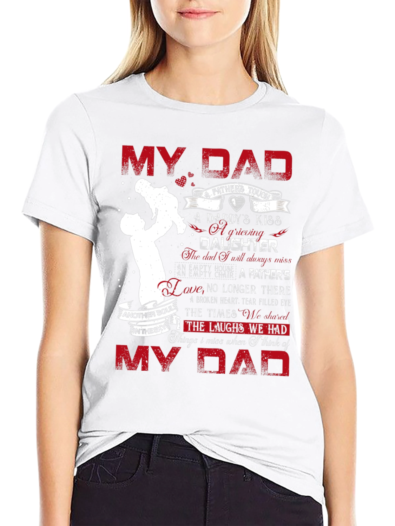 My Dad Daughter Memorial Graphic T-Shirt