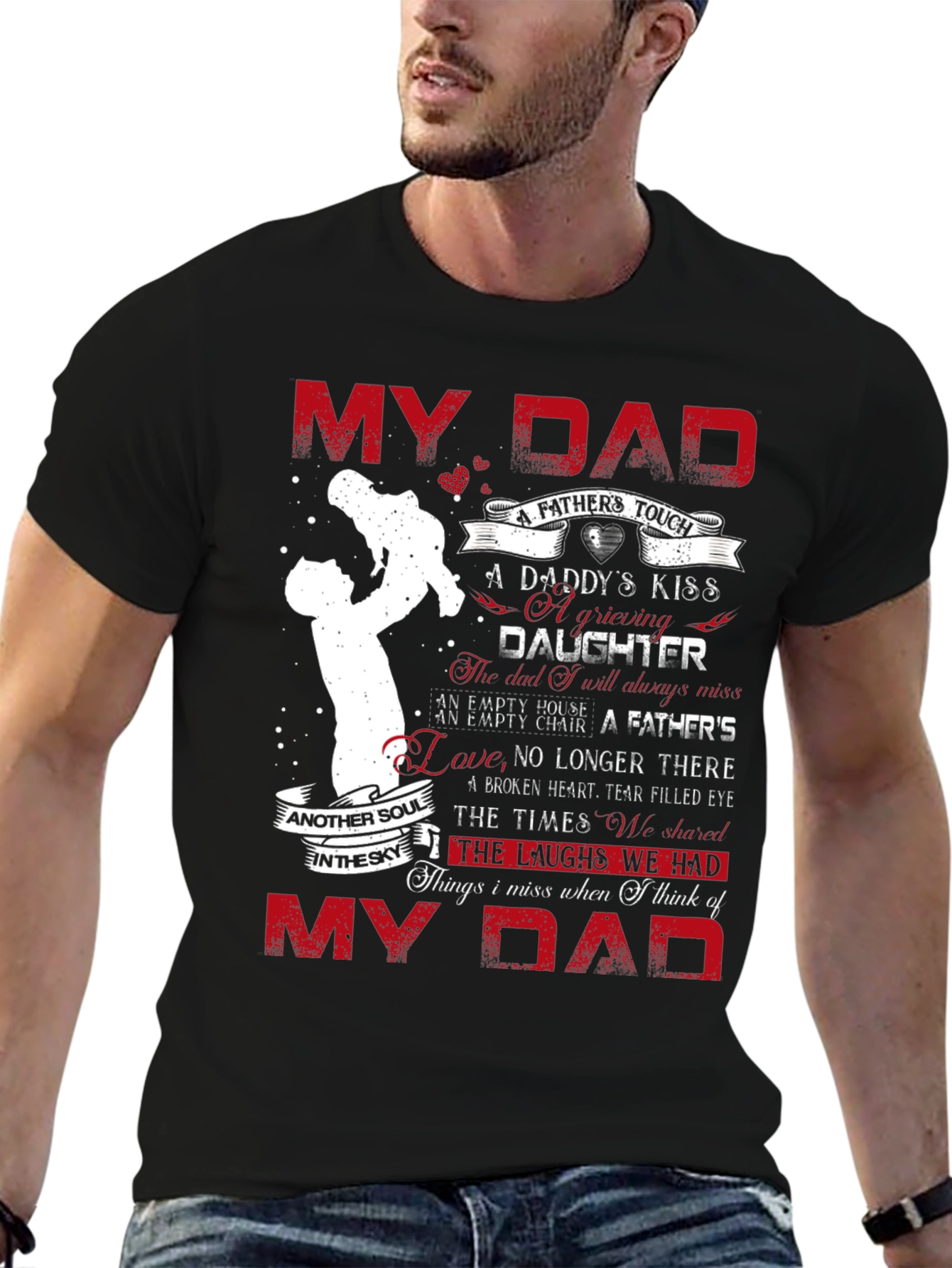 My Dad Daughter Memorial Graphic T-Shirt