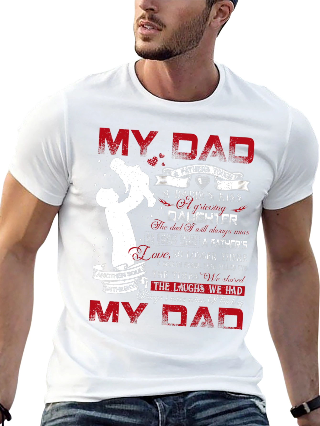 My Dad Daughter Memorial Graphic T-Shirt