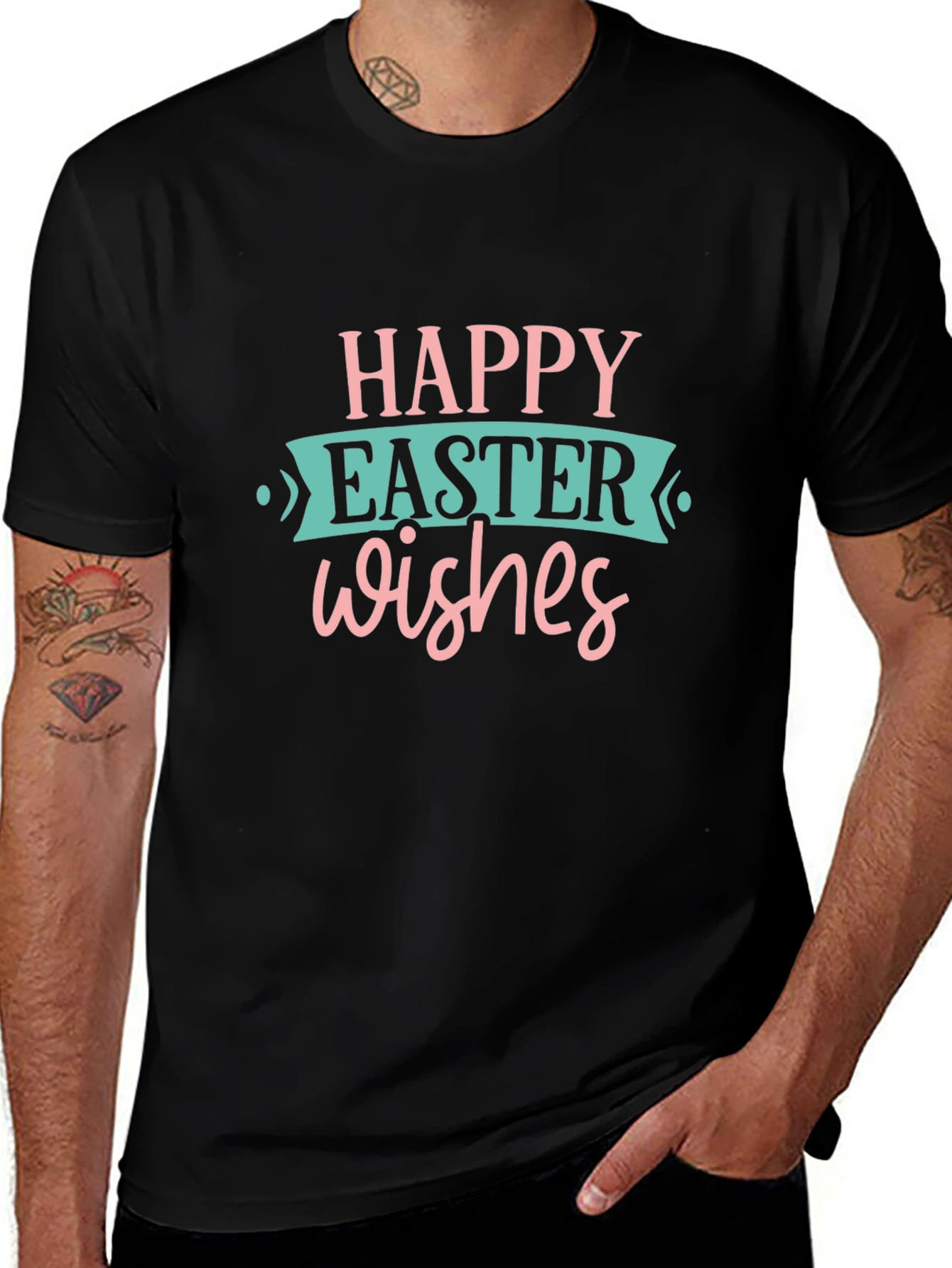 Happy Easter Wishes Graphic Tee