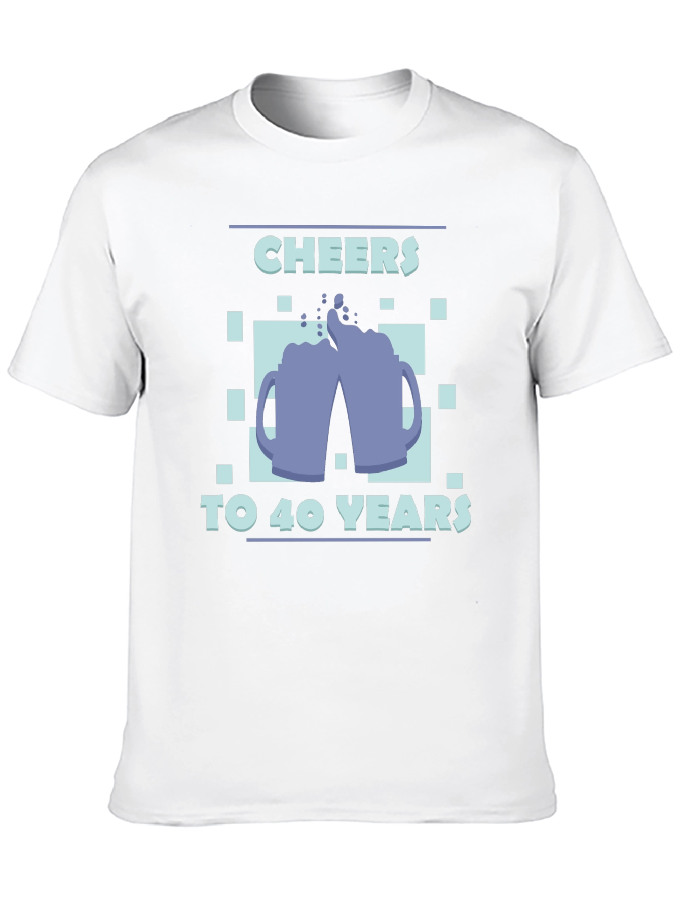 Cheers to 40 Years Black Graphic Tee