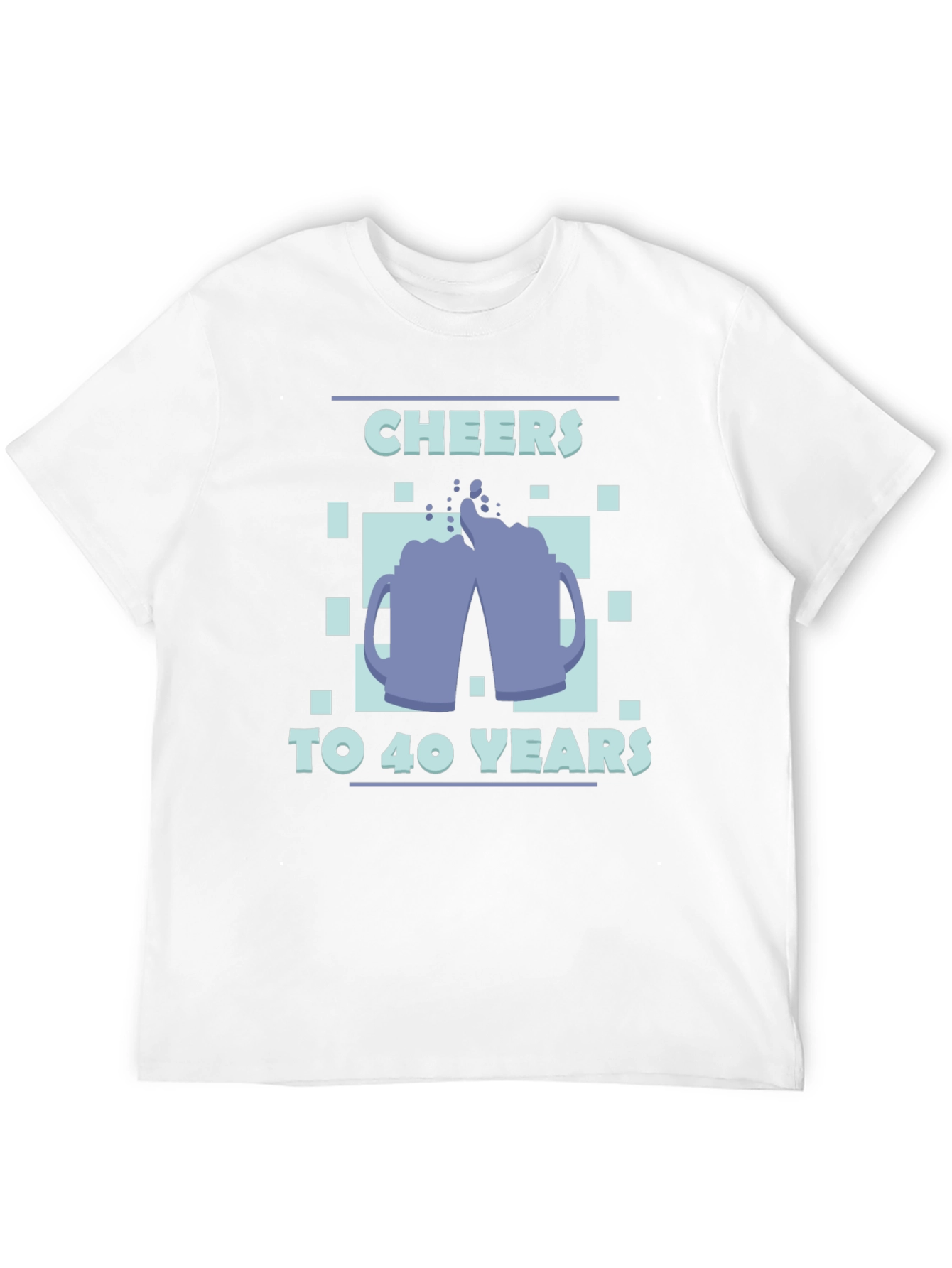 Cheers to 40 Years Black Graphic Tee