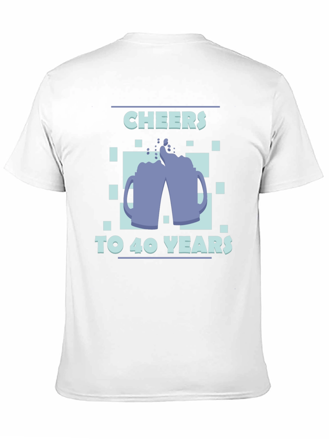 Cheers to 40 Years Black Graphic Tee