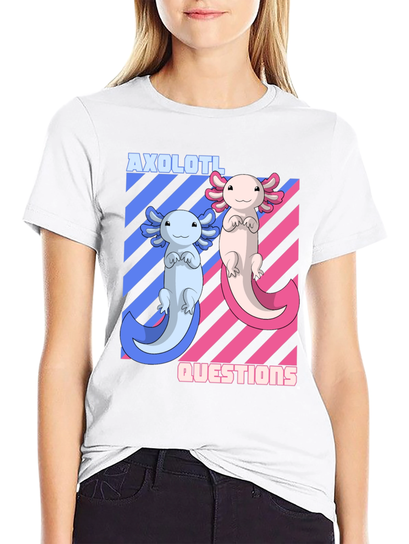Axolotl Questions T-Shirt - Unisex Crew Neck