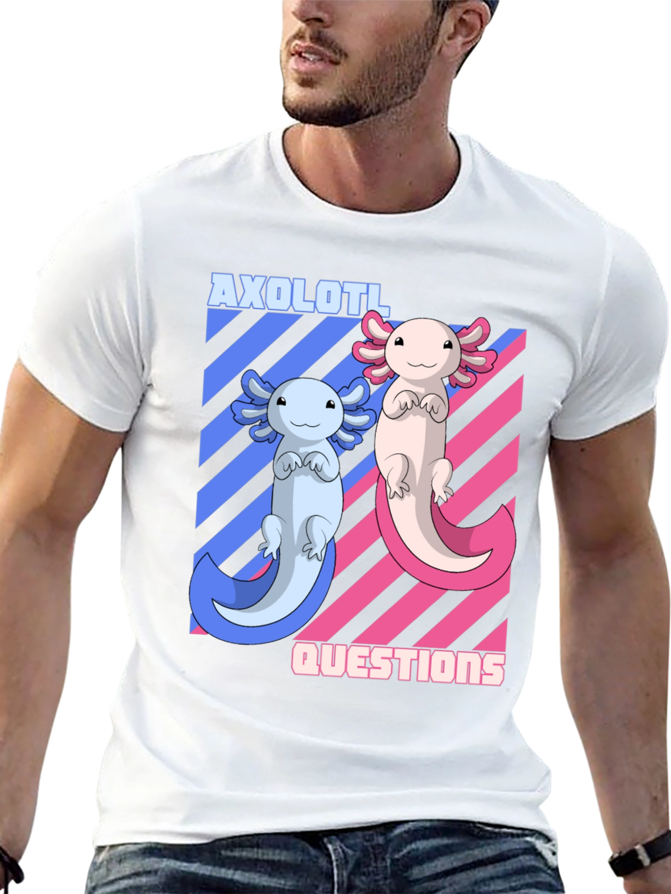 Axolotl Questions T-Shirt - Unisex Crew Neck
