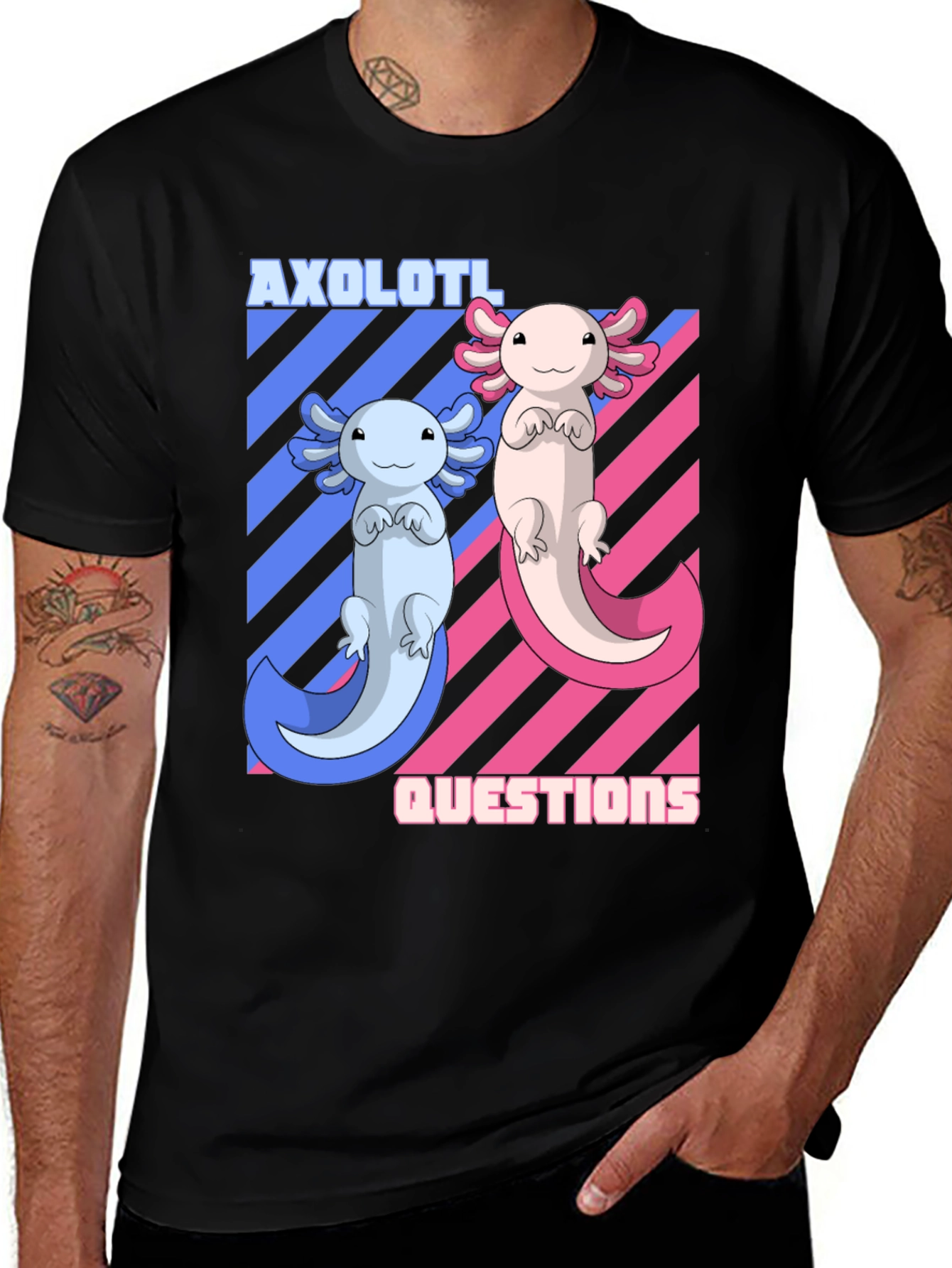 Axolotl Questions T-Shirt - Unisex Crew Neck