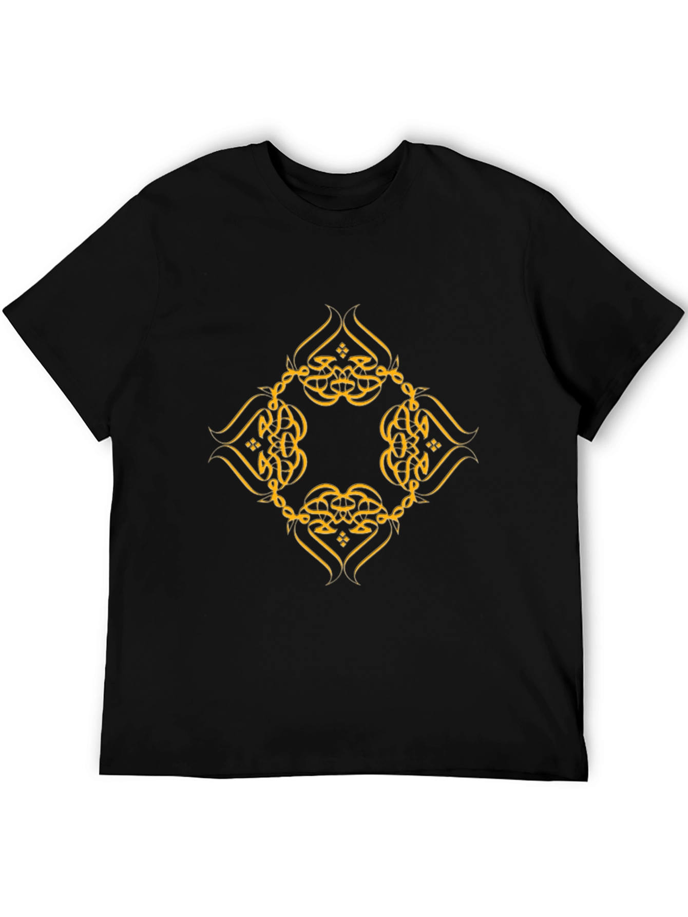 Elegant Arabic Calligraphy Design Black T-Shirt