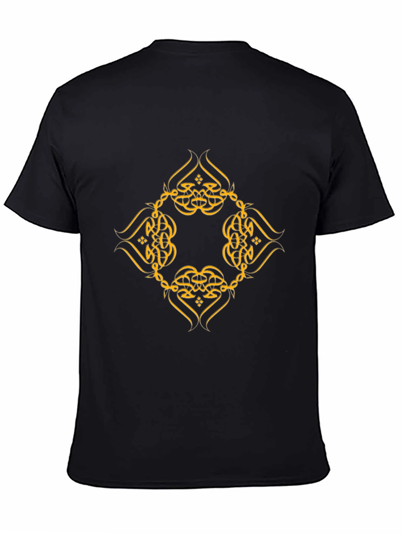 Elegant Arabic Calligraphy Design Black T-Shirt