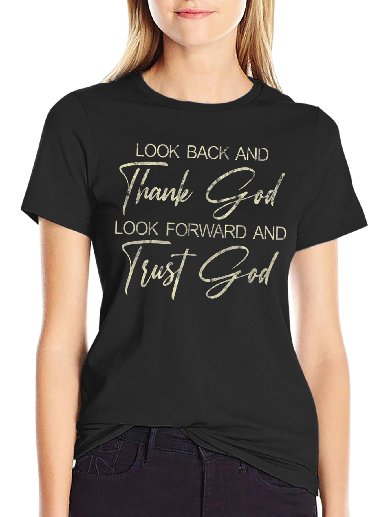 Faith-Based Graphic Tee: Thank & Trust God