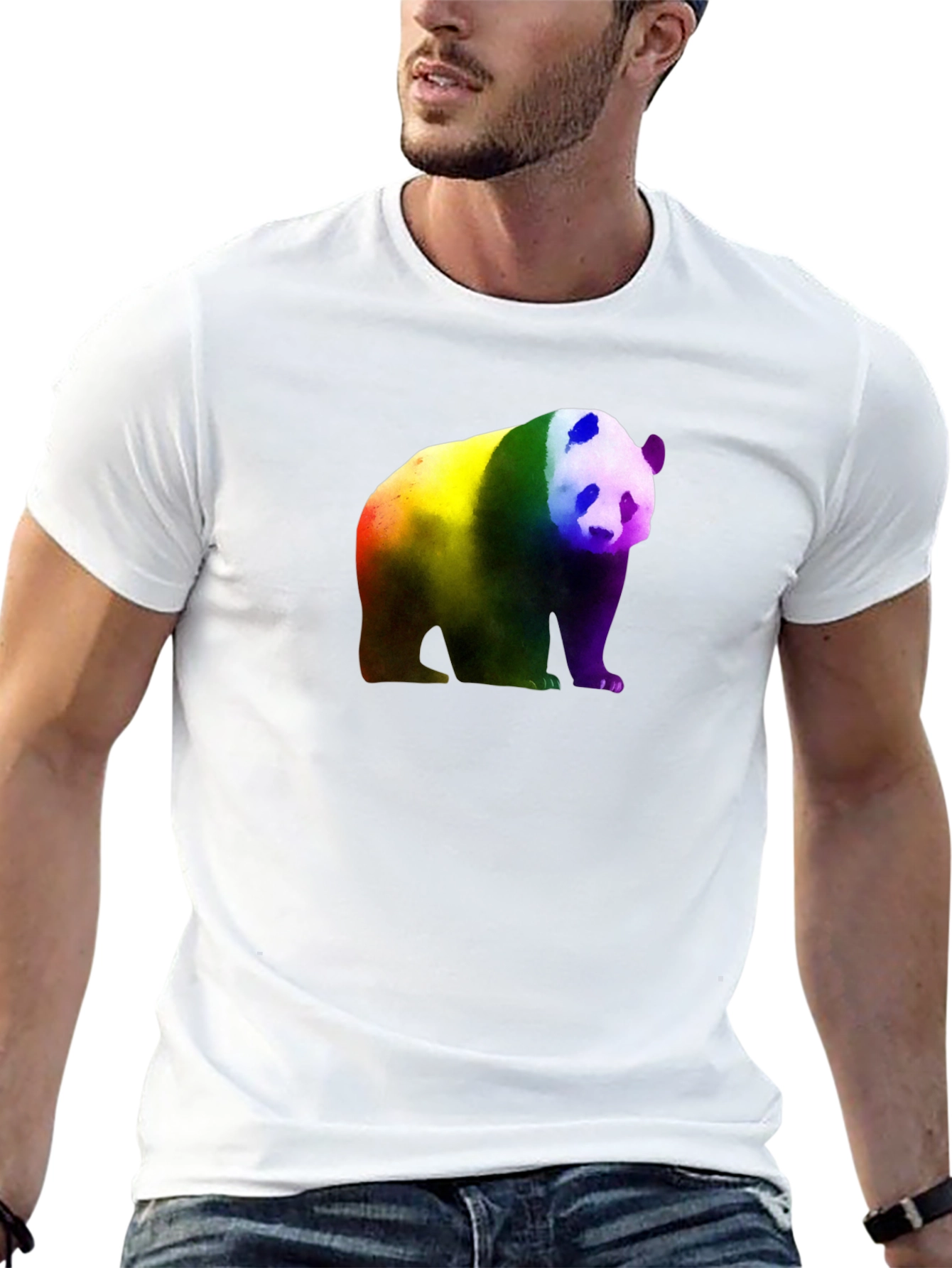Rainbow Panda Bear Graphic T-Shirt - Unisex