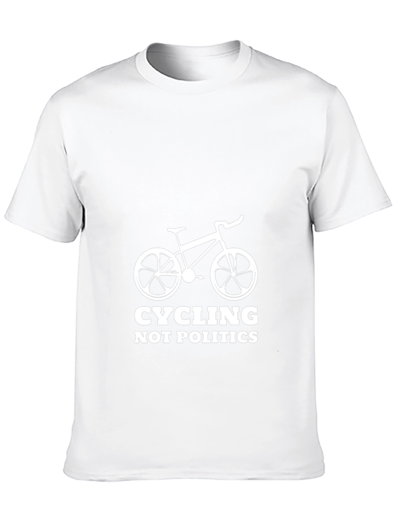 Cycling Not Politics Black T-Shirt