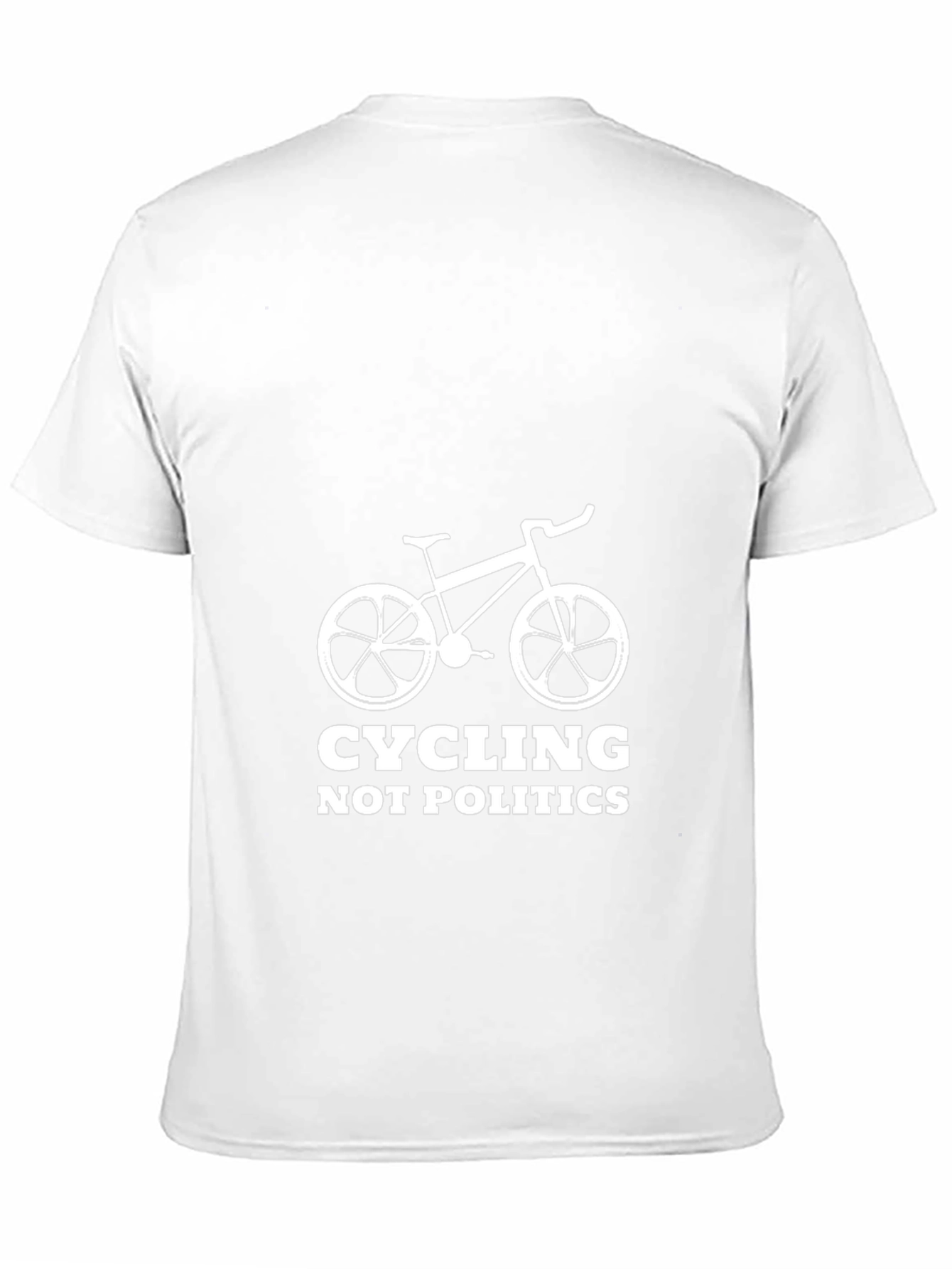 Cycling Not Politics Black T-Shirt