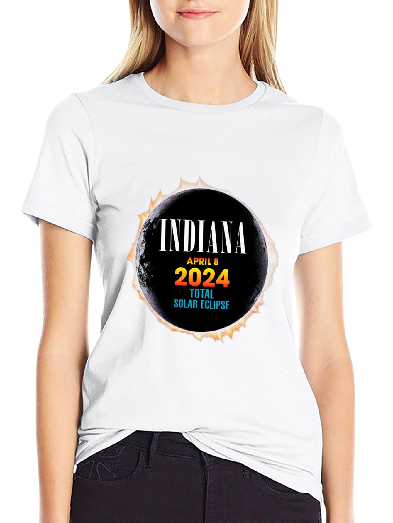 Indiana April 8 2024 Total Solar Eclipse T-Shirt