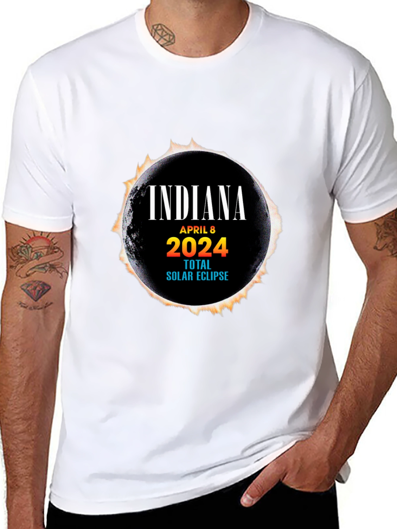 Indiana April 8 2024 Total Solar Eclipse T-Shirt