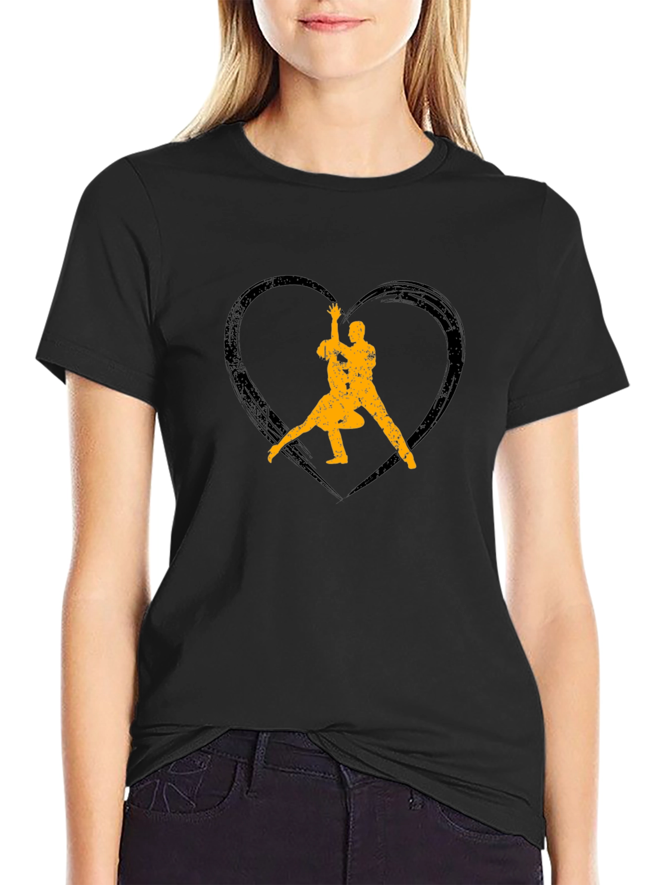 Tango Heart Graphic Tee - Black
