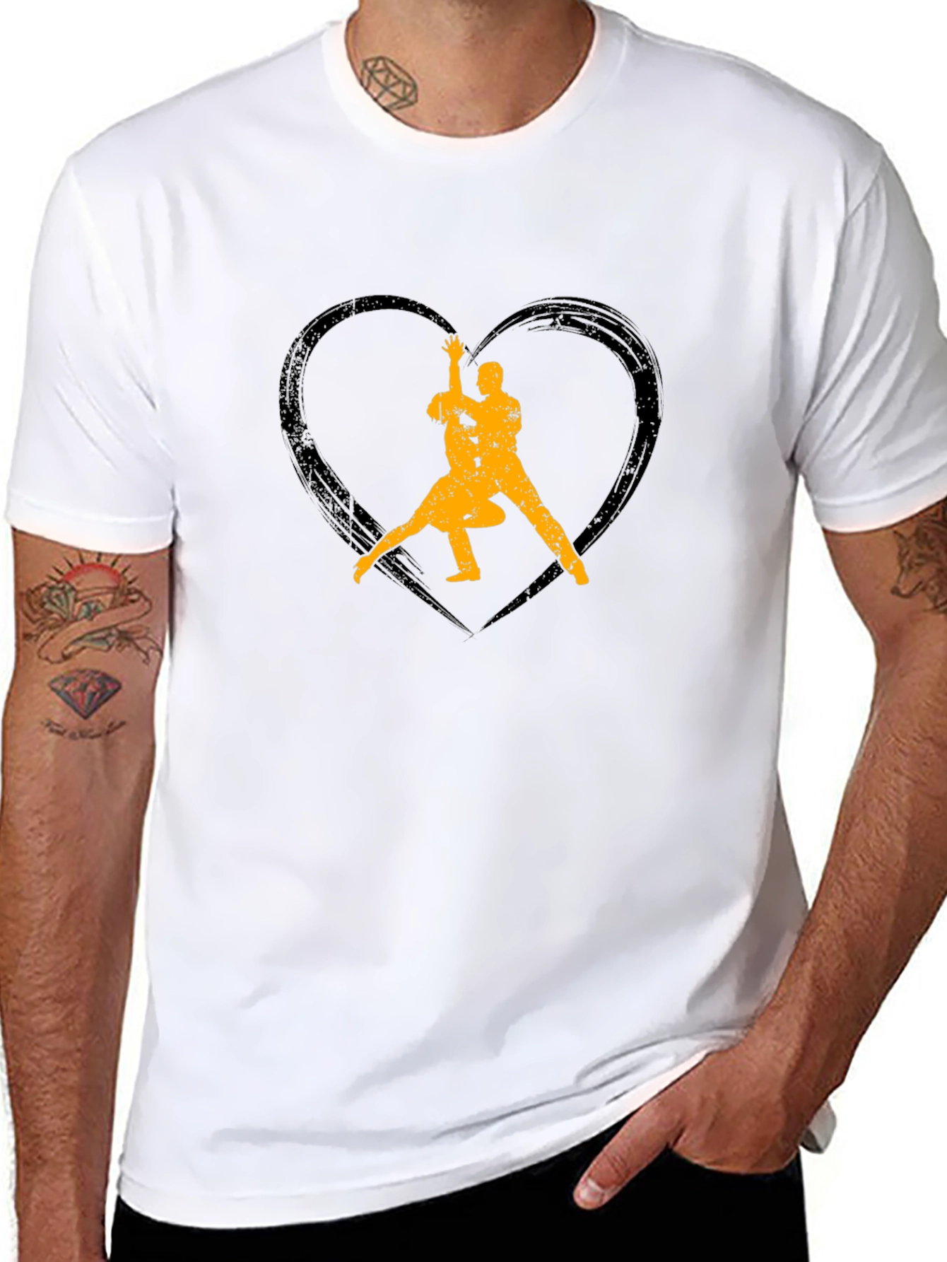 Tango Heart Graphic Tee - Black