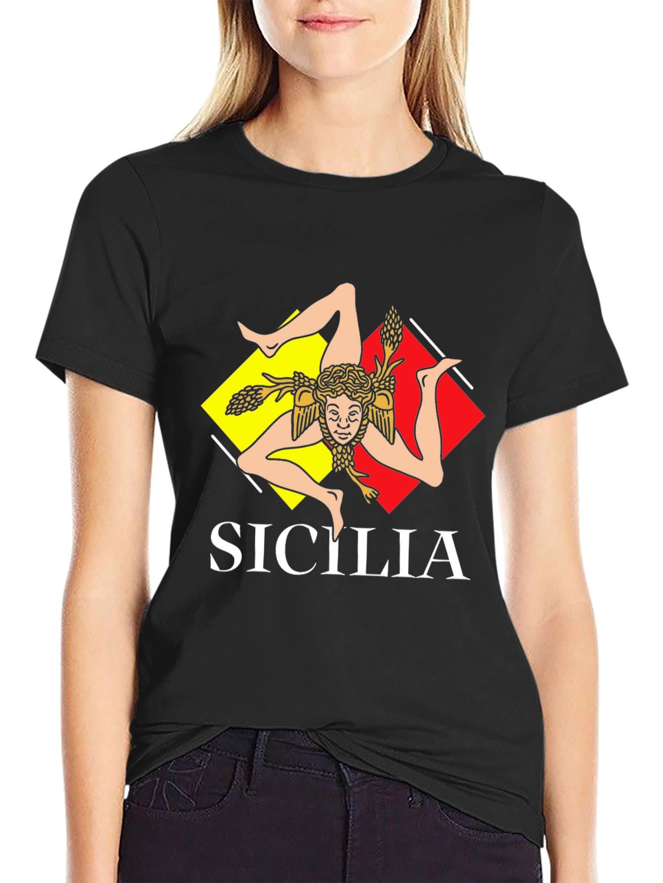 Sicilia T-Shirt Trinacria Sicily Italy Tee