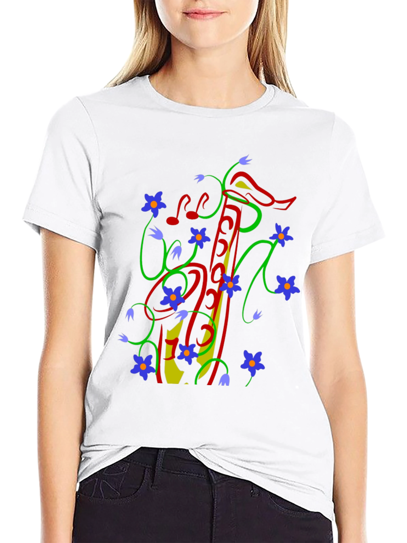 Musical Flowers Tee