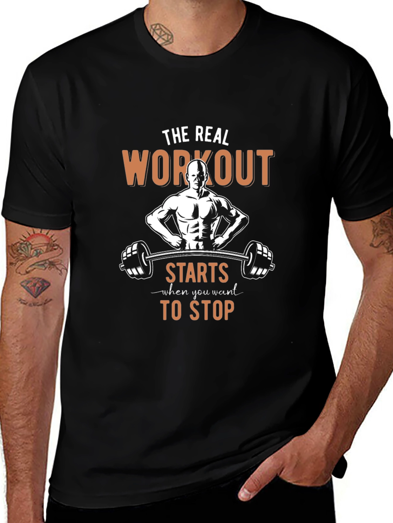 Workout Motivation T-Shirt - The Real Workout