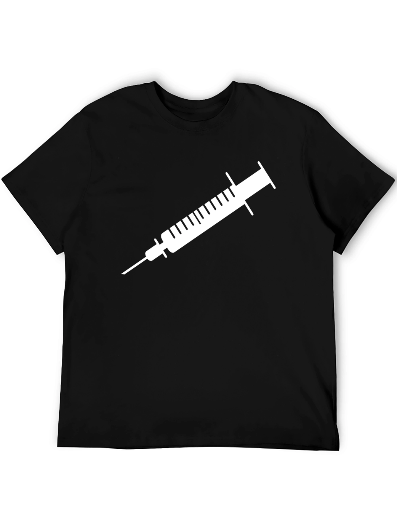 Syringe Graphic T-Shirt - Black Unisex Tee