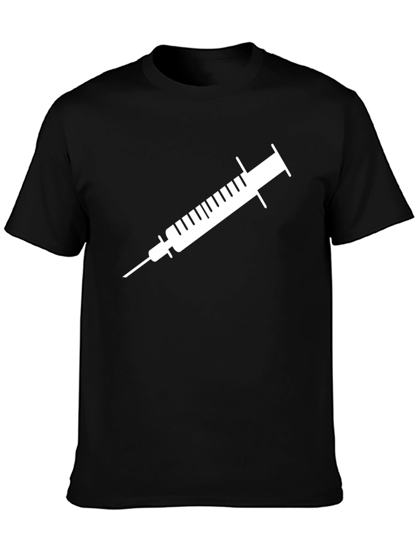 Syringe Graphic T-Shirt - Black Unisex Tee