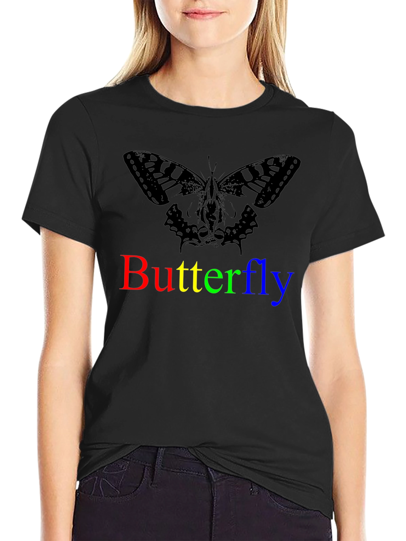 Butterfly Graphic Print T-Shirt