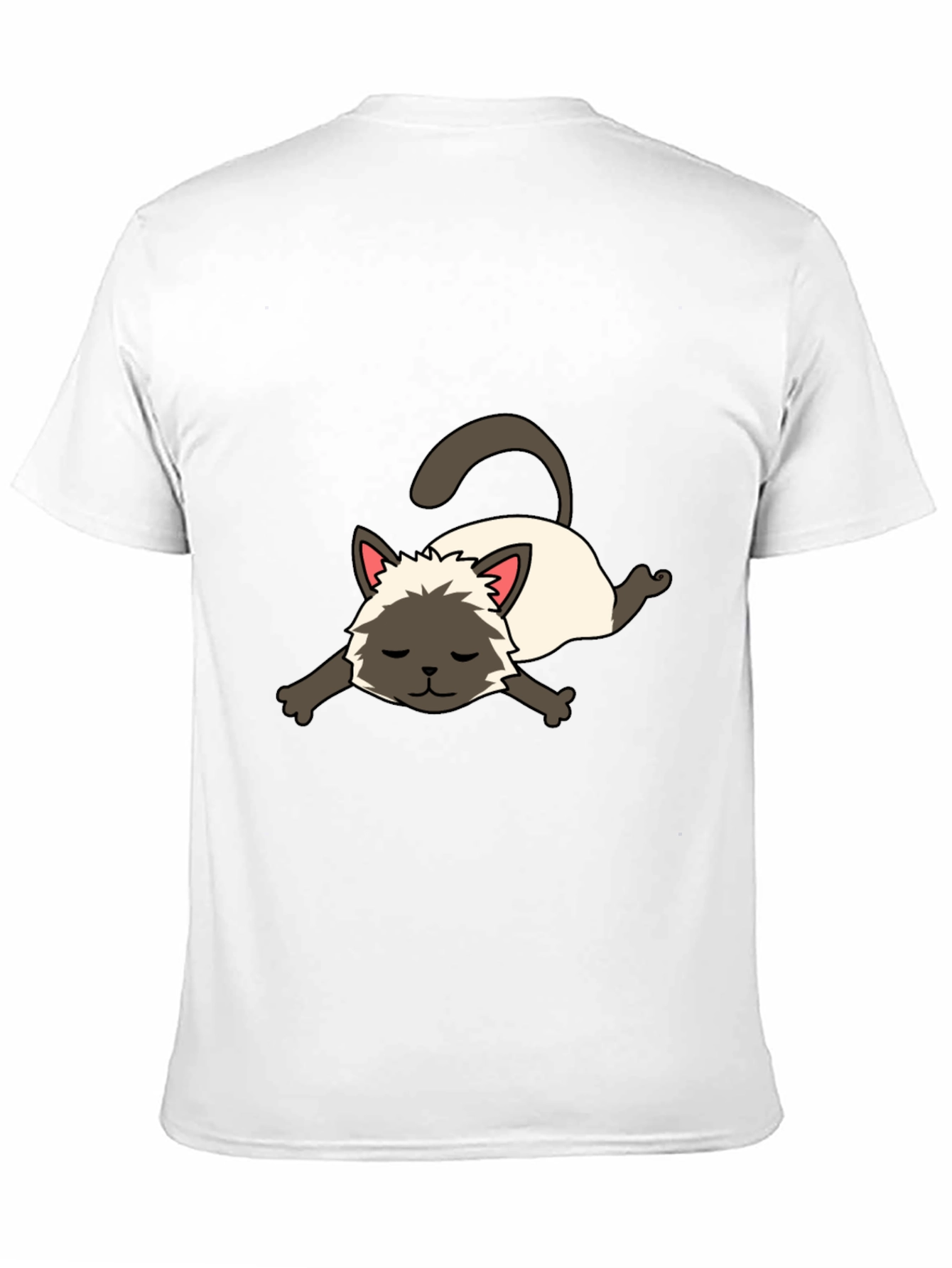 Cartoon Siamese Cat Unisex T-Shirt