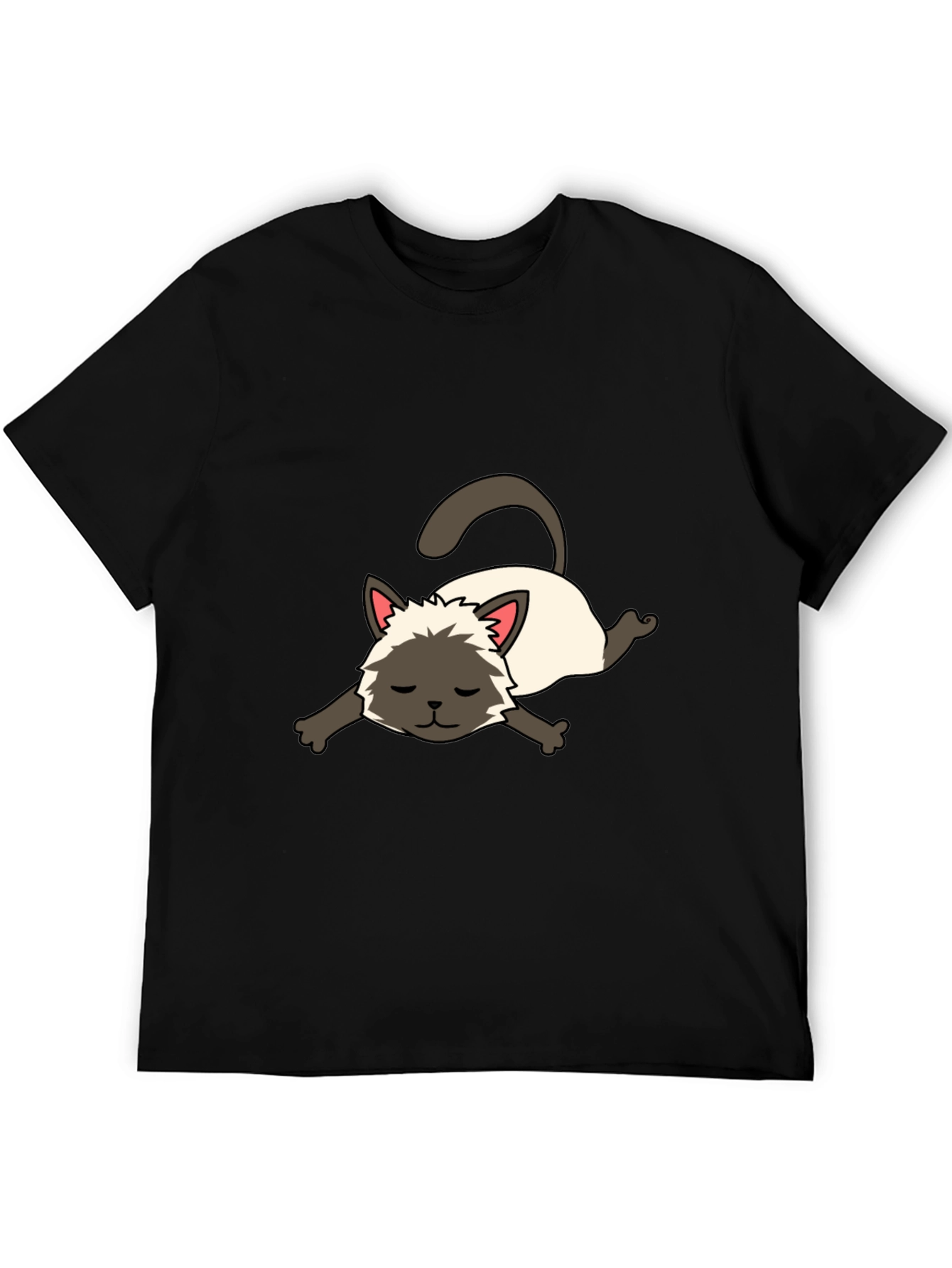 Cartoon Siamese Cat Unisex T-Shirt