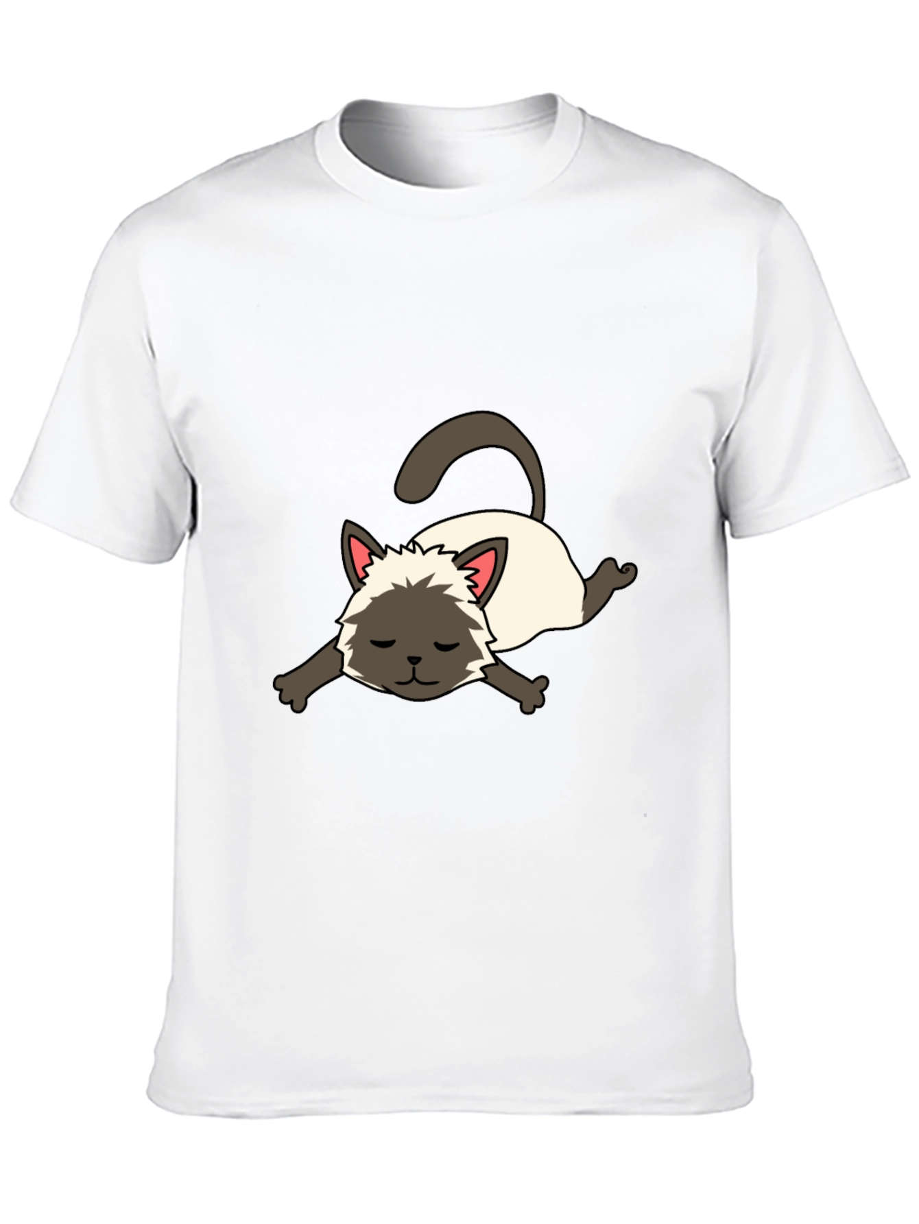 Cartoon Siamese Cat Unisex T-Shirt