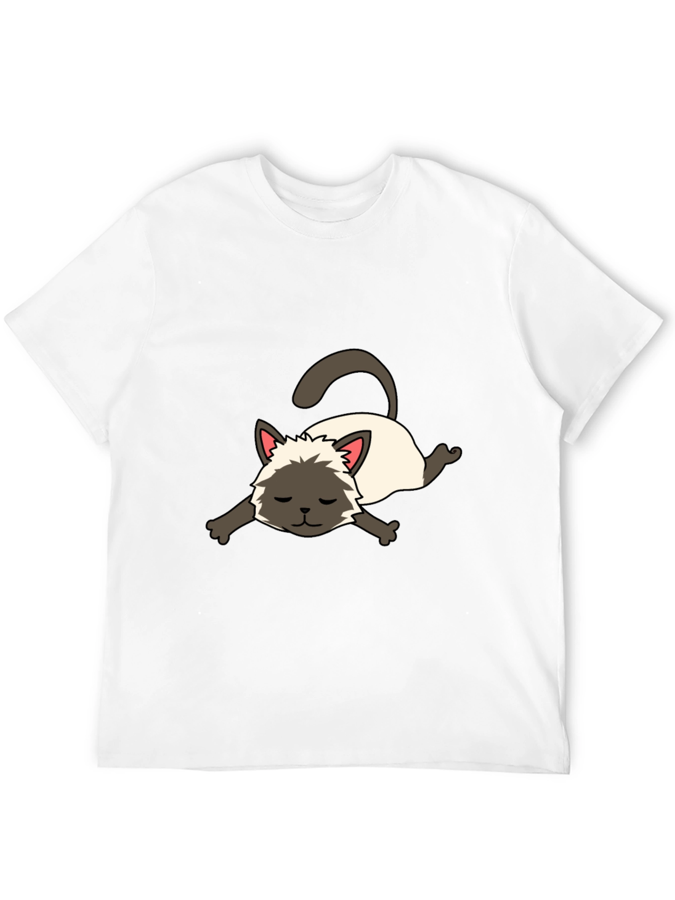 Cartoon Siamese Cat Unisex T-Shirt