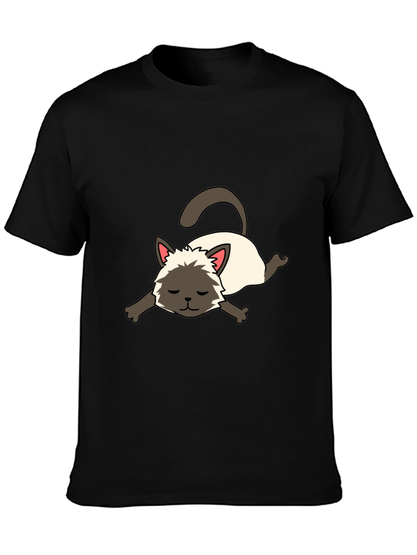 Cartoon Siamese Cat Unisex T-Shirt