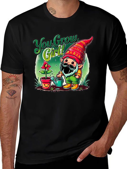 You Grow Girl! Gardening Gnome Graphic Tee