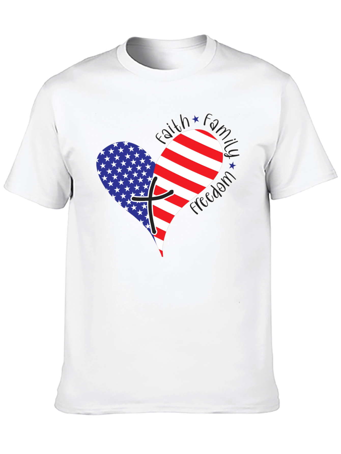 Faith Family Freedom Patriotic T-Shirt