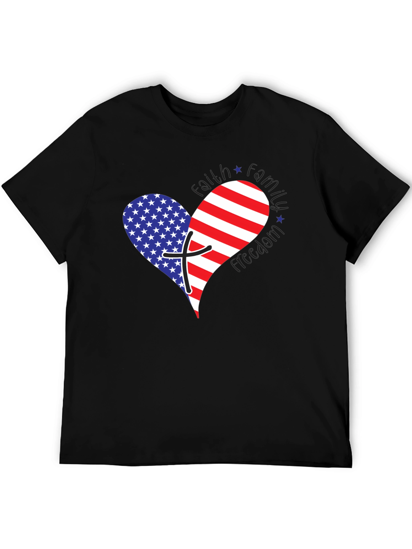 Faith Family Freedom Patriotic T-Shirt
