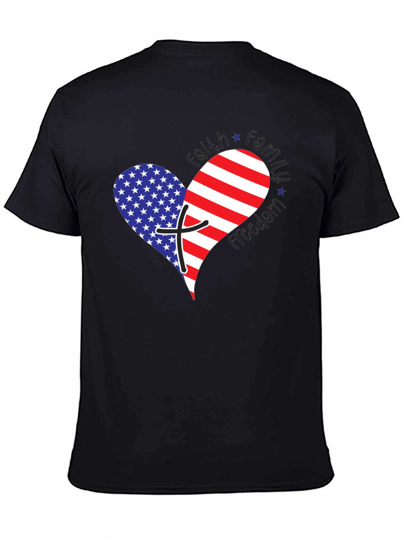 Faith Family Freedom Patriotic T-Shirt